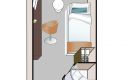 Grundriss | Einzelkabine Haydn-Deck | © AMADEUS